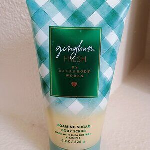 BN BATH BODY WORKS GINGHAM FRESH FOAMING SUGAR BODY SCRUB FULL SIZE